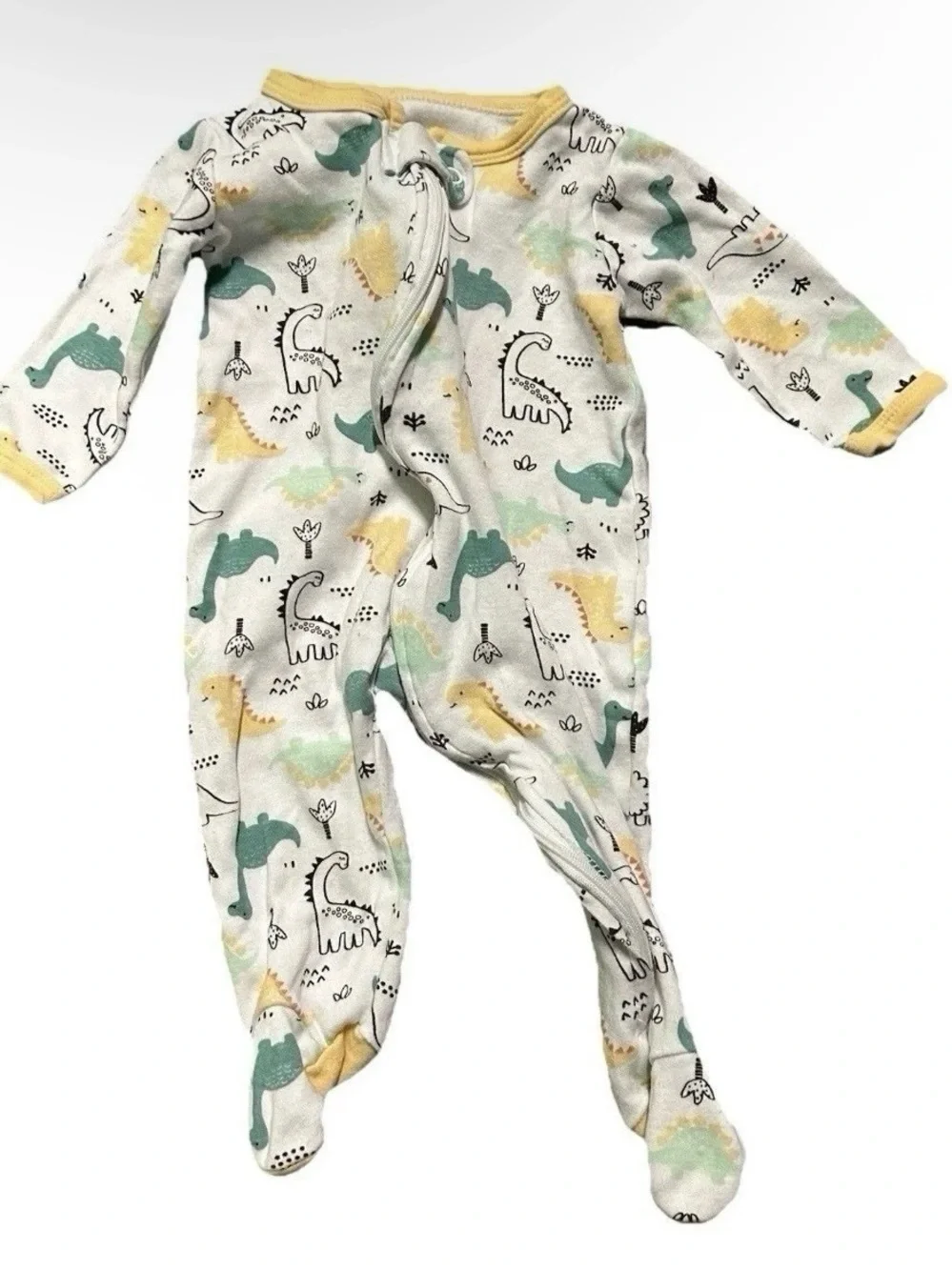 Baby Boy Footie Pajamas Dinosaurs Size 3-6 Months